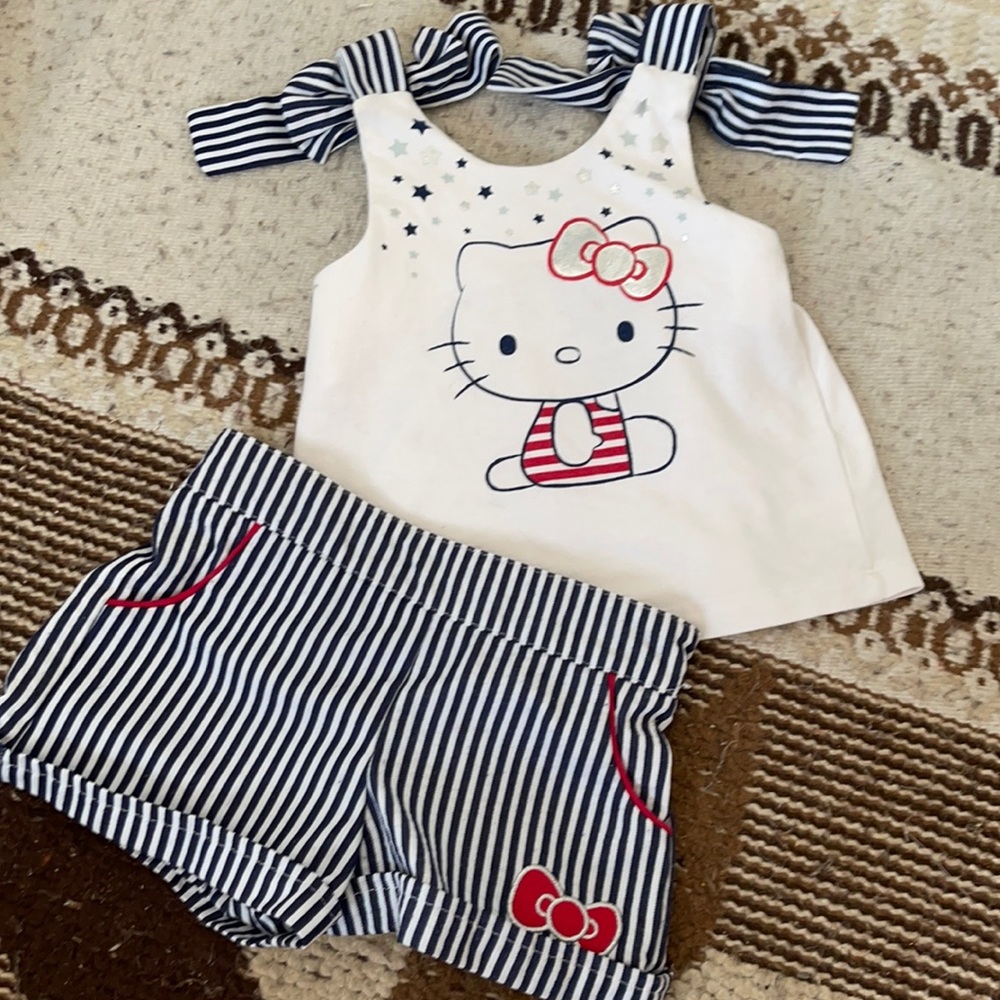 Hello kitty 4th July set